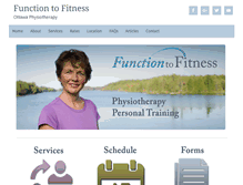 Tablet Screenshot of functiontofitness.com